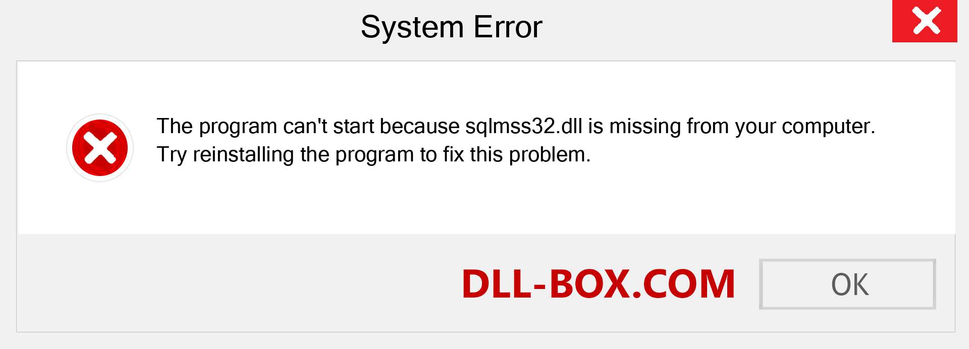  sqlmss32.dll file is missing?. Download for Windows 7, 8, 10 - Fix  sqlmss32 dll Missing Error on Windows, photos, images